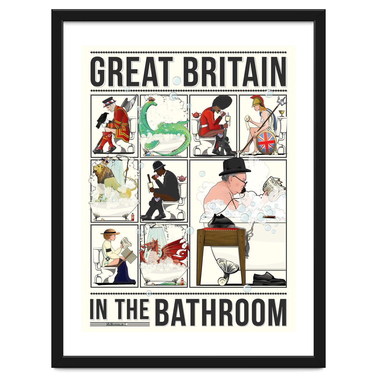 Great Britain in the Bath, Funny Bathroom Humour