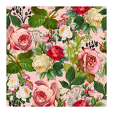 Vintage Botanical, Blush Floral Rose Illustration, Nature Plants Bohemian Painting, Royal Garden (Print Only) thumbnail