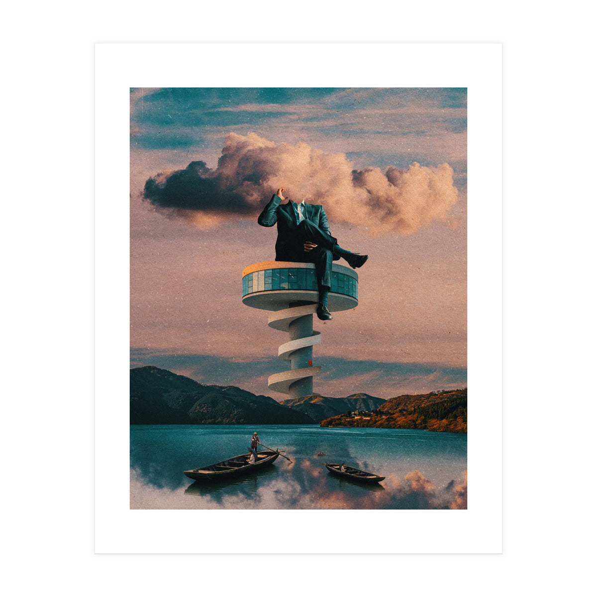 Man On The Tower (Print Only)