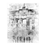 Monochrome Art BERLIN Brandenburg Gate | Watercolor (Print Only) thumbnail