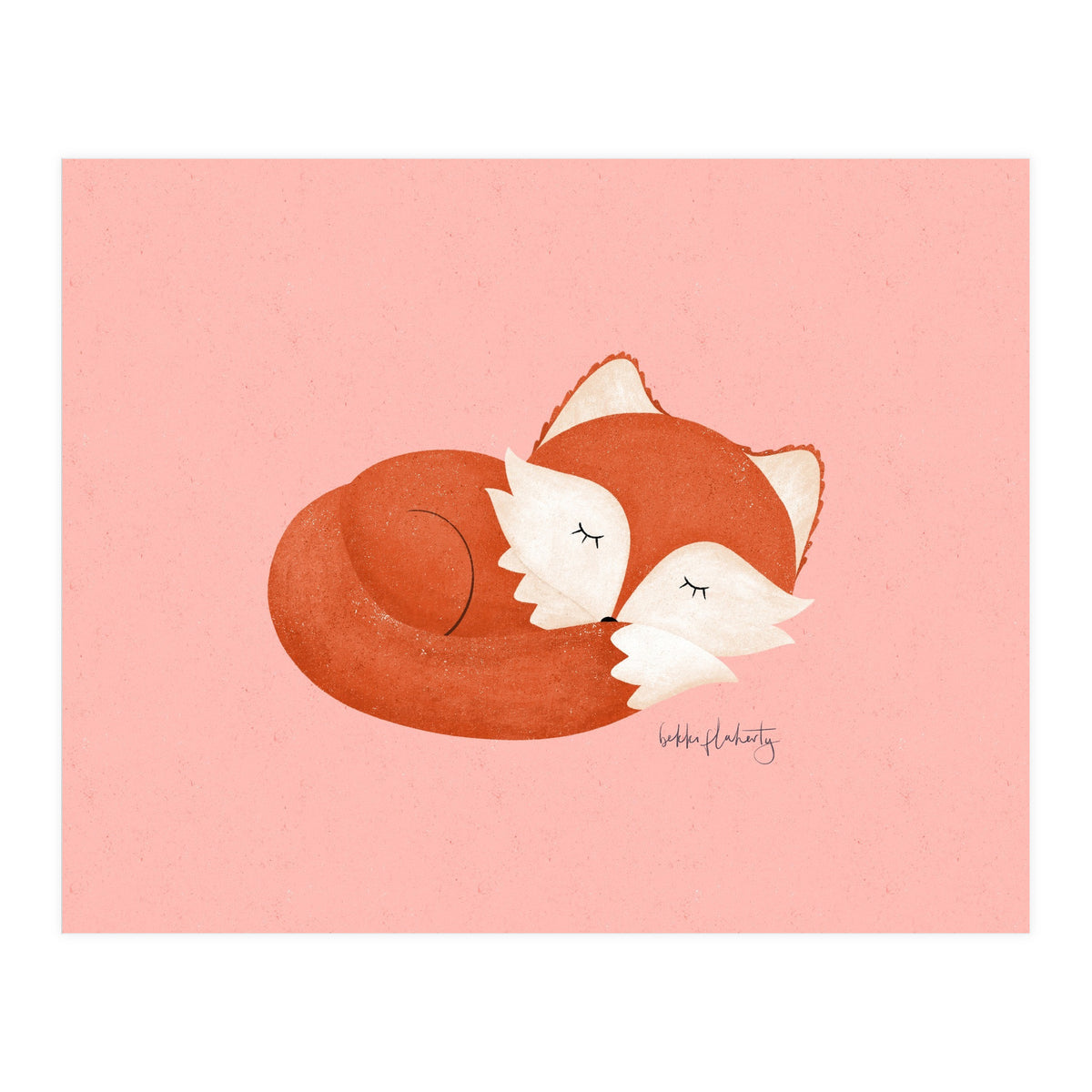 Sleepy Fox (Print Only)