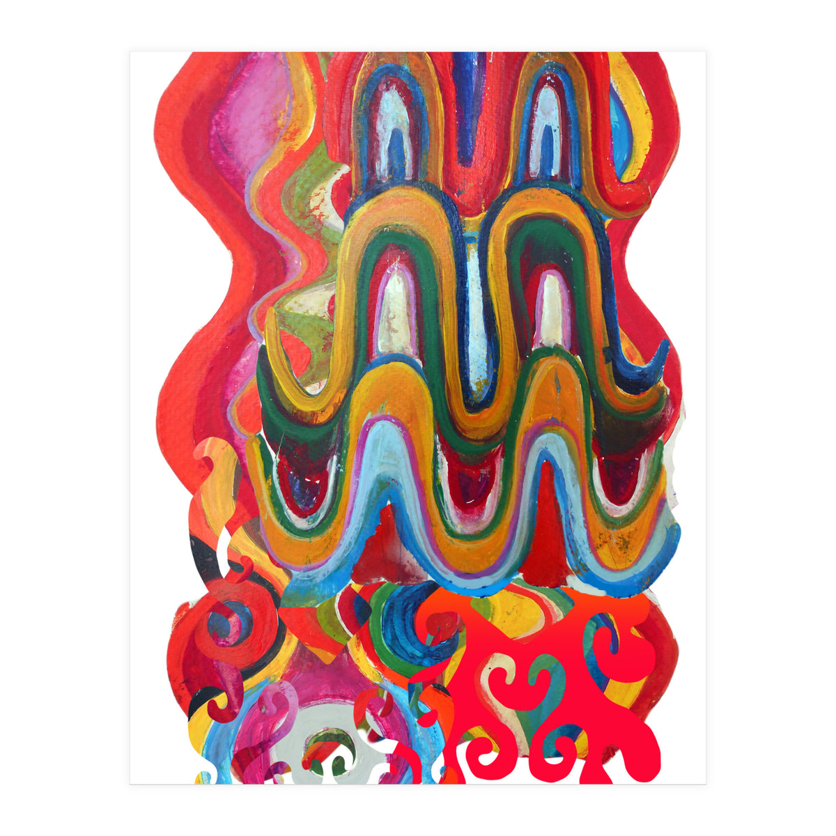 Pop Abstract Asimetrico 14 Copia (Print Only)