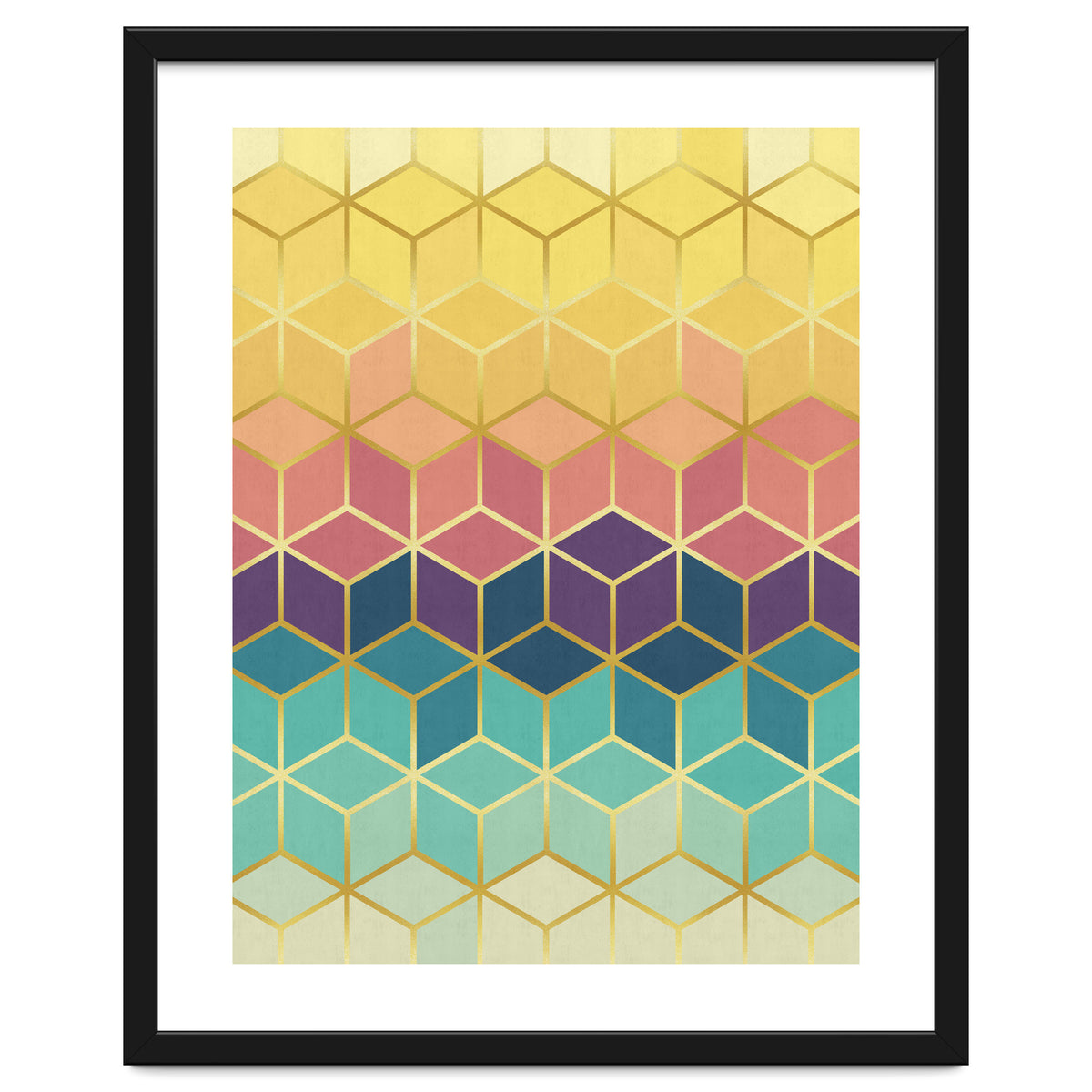 Colorful and golden pattern I