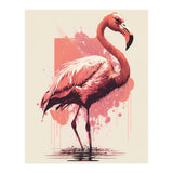 Flamingo Painting (Print Only) thumbnail