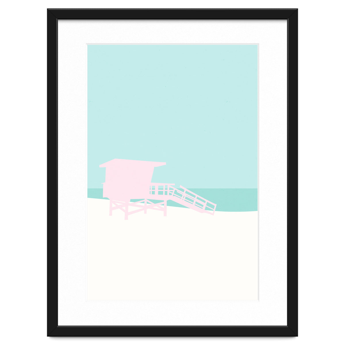 Minimal Lifeguard Tower - Turquoise Coast