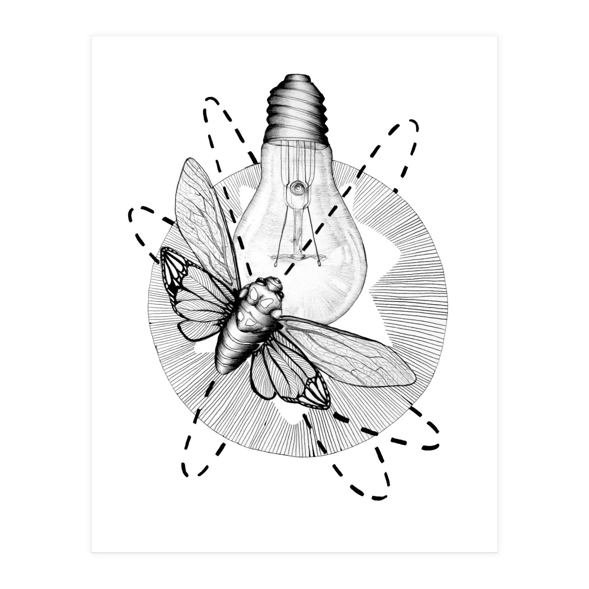 Moth To The Flame (Print Only)