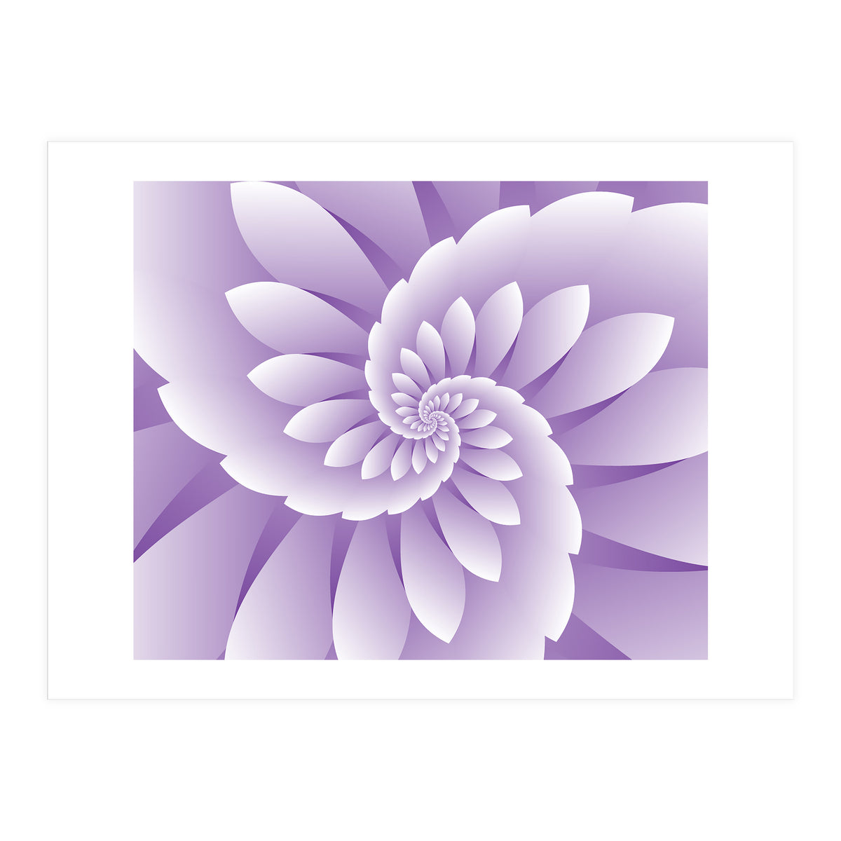 Abstract Purple Floral  (Print Only)