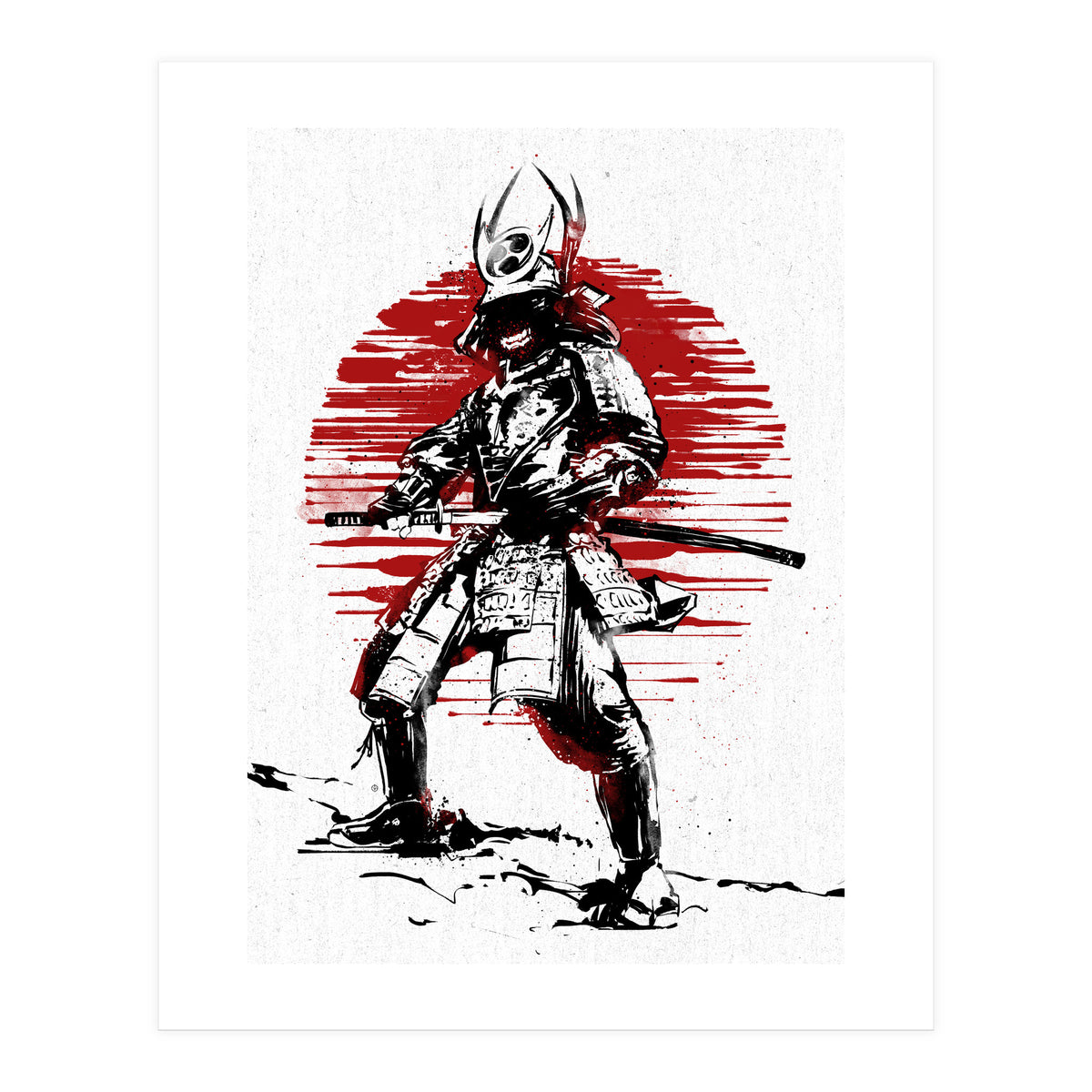 Red Sun Samurai (Print Only)