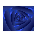 Blue Color Rose Spiral Pattern (Print Only) thumbnail