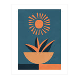 Retro Boho Botanical Sun Plant (Print Only) thumbnail