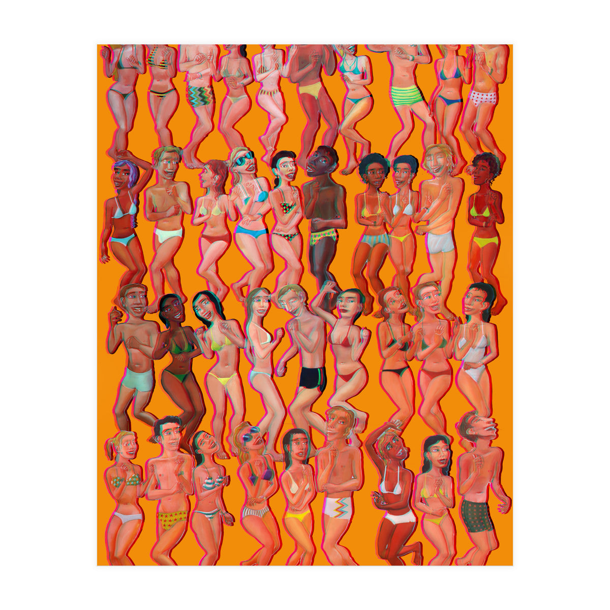 Bailando En La Playa 3d (Print Only)