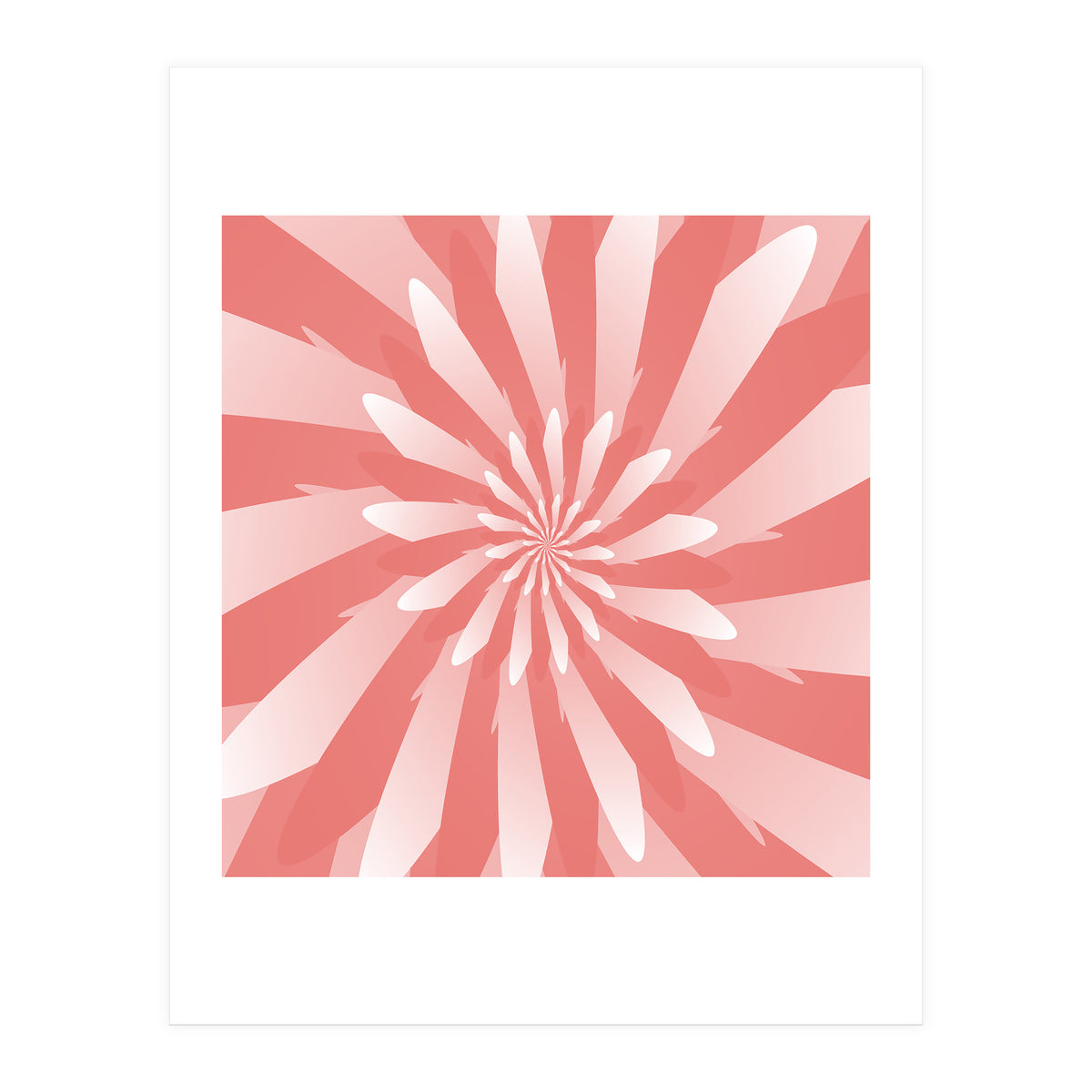 Flower Pattern Spiral  (Print Only)