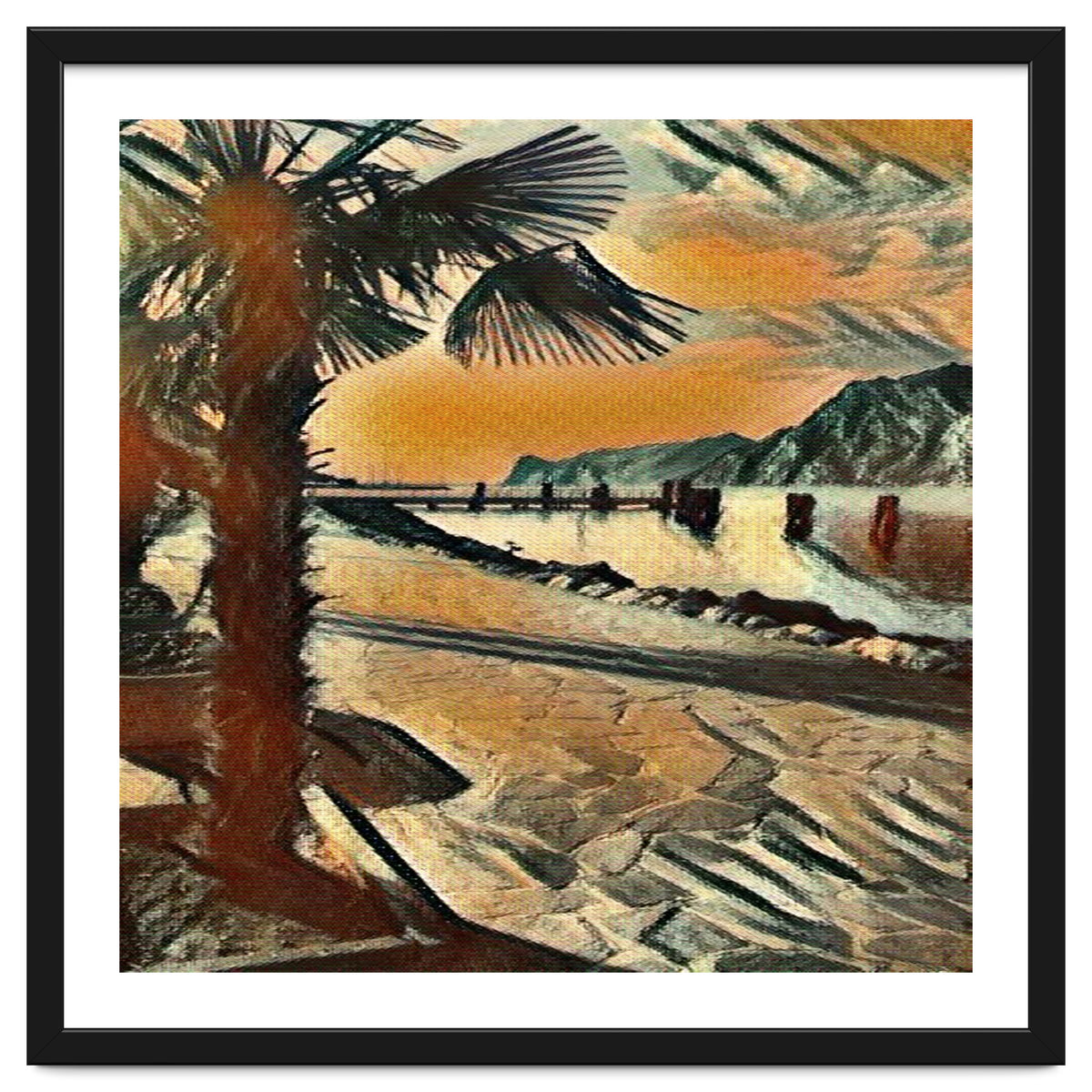 End of the day on Lake Garda, Italy.