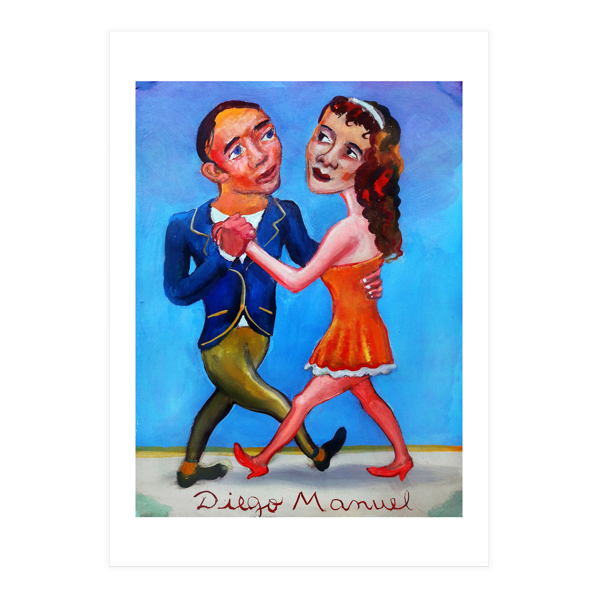 Pareja De Tango 2 (Print Only)