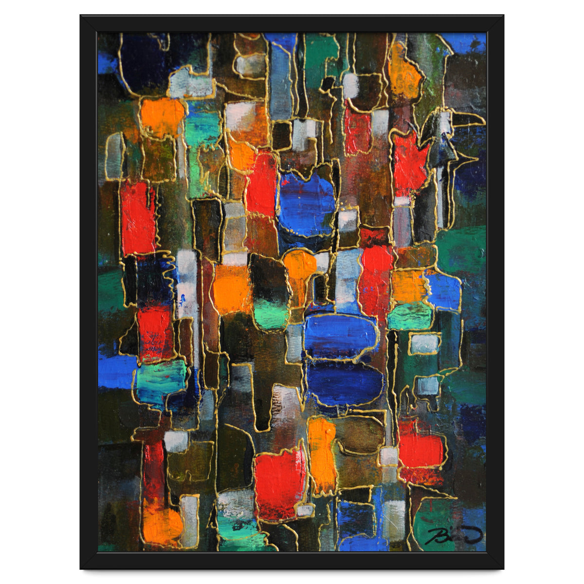 Abstract Brooklyn...38x28.cm. Acrylic