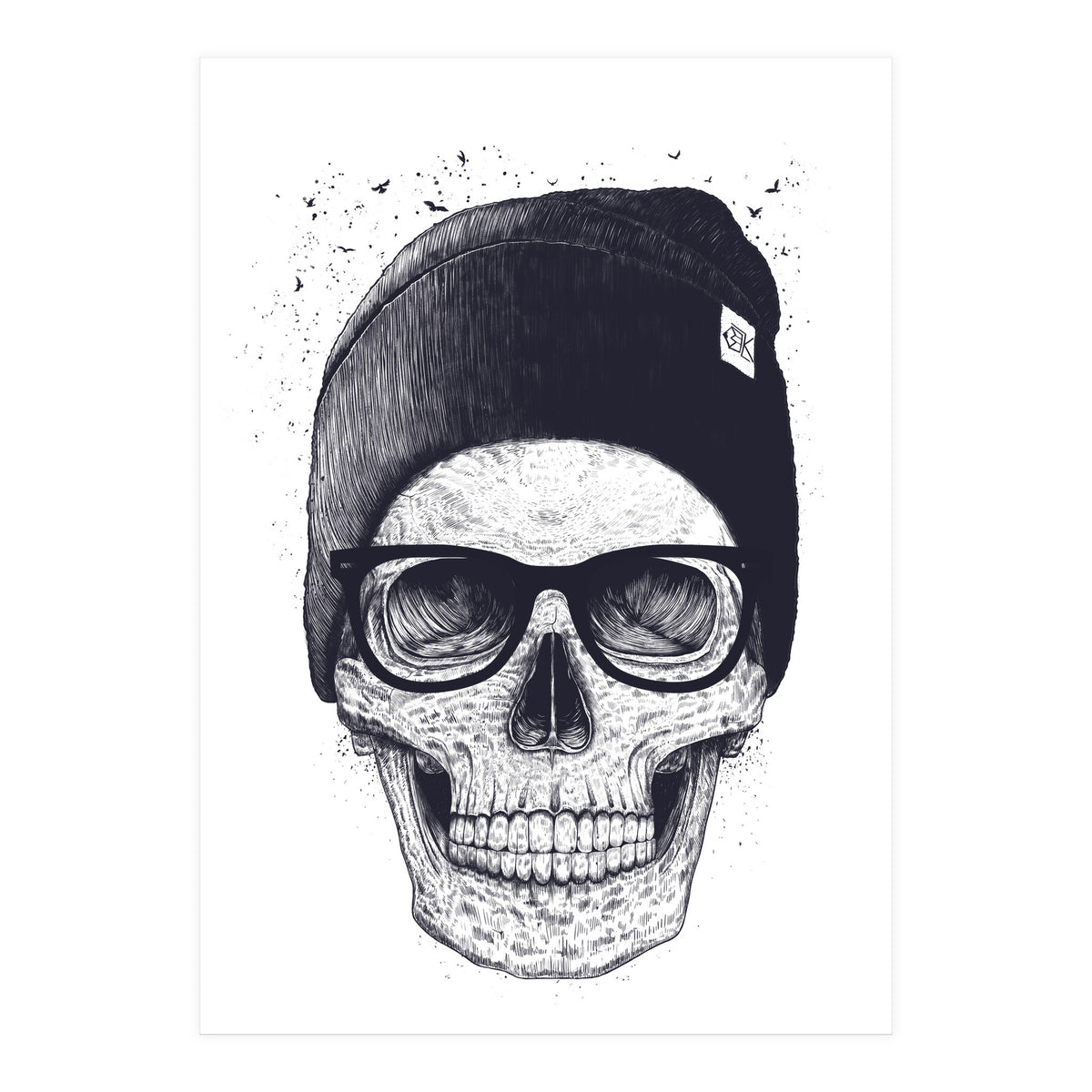 Skull In A Hat (Print Only)