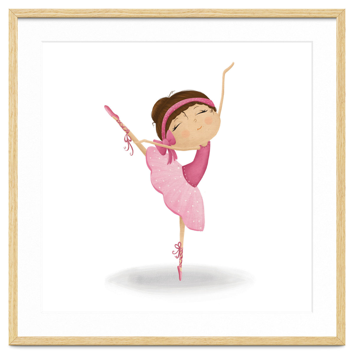 Adorable Ballerina Nursery Print