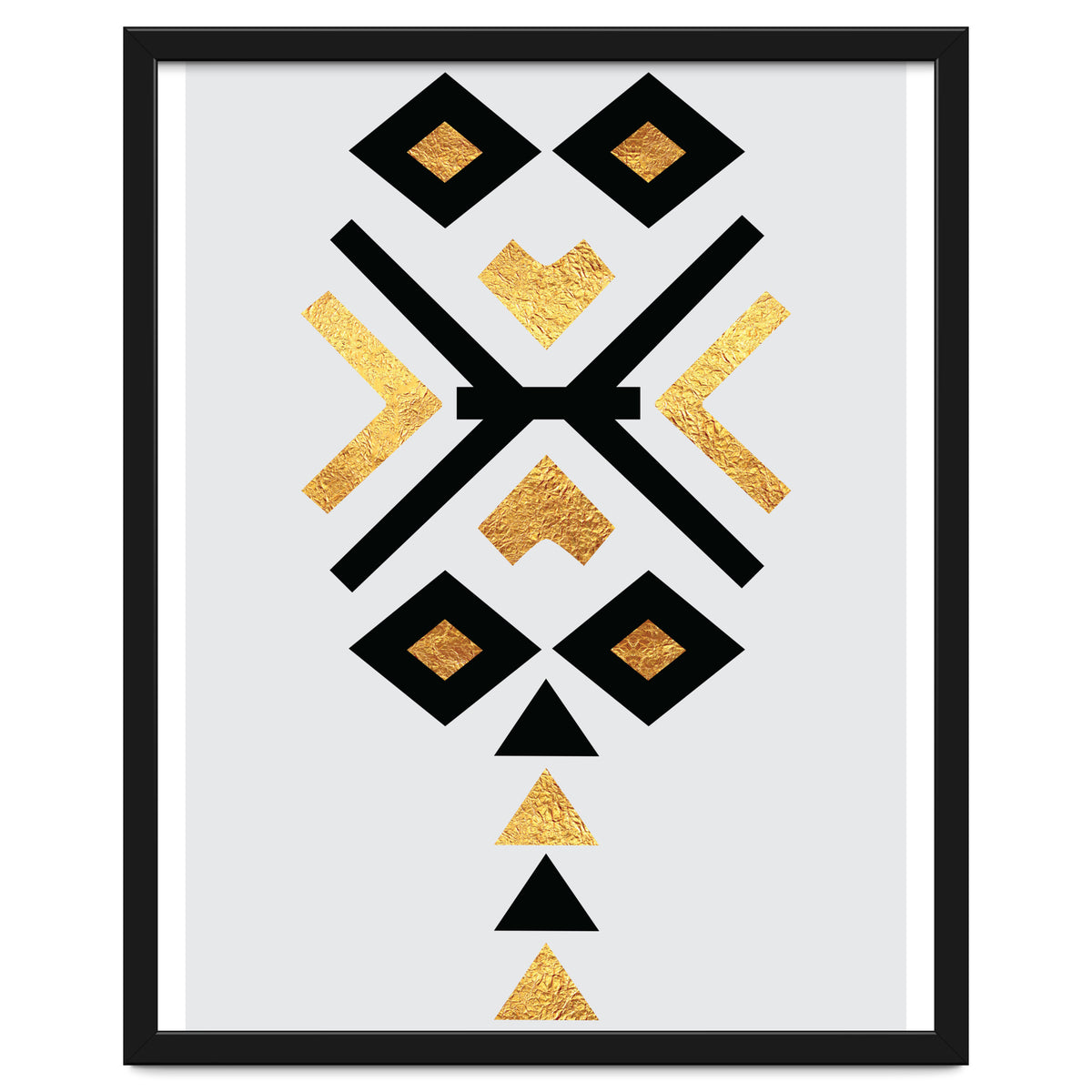 Gold And Black Abstract Tribal