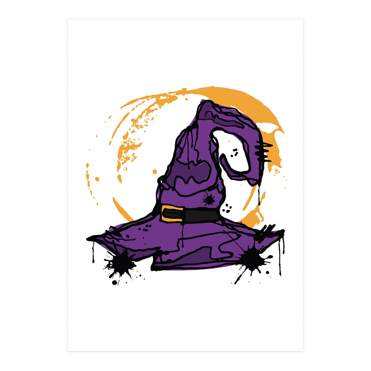 Witch hat Scribble (Print Only)