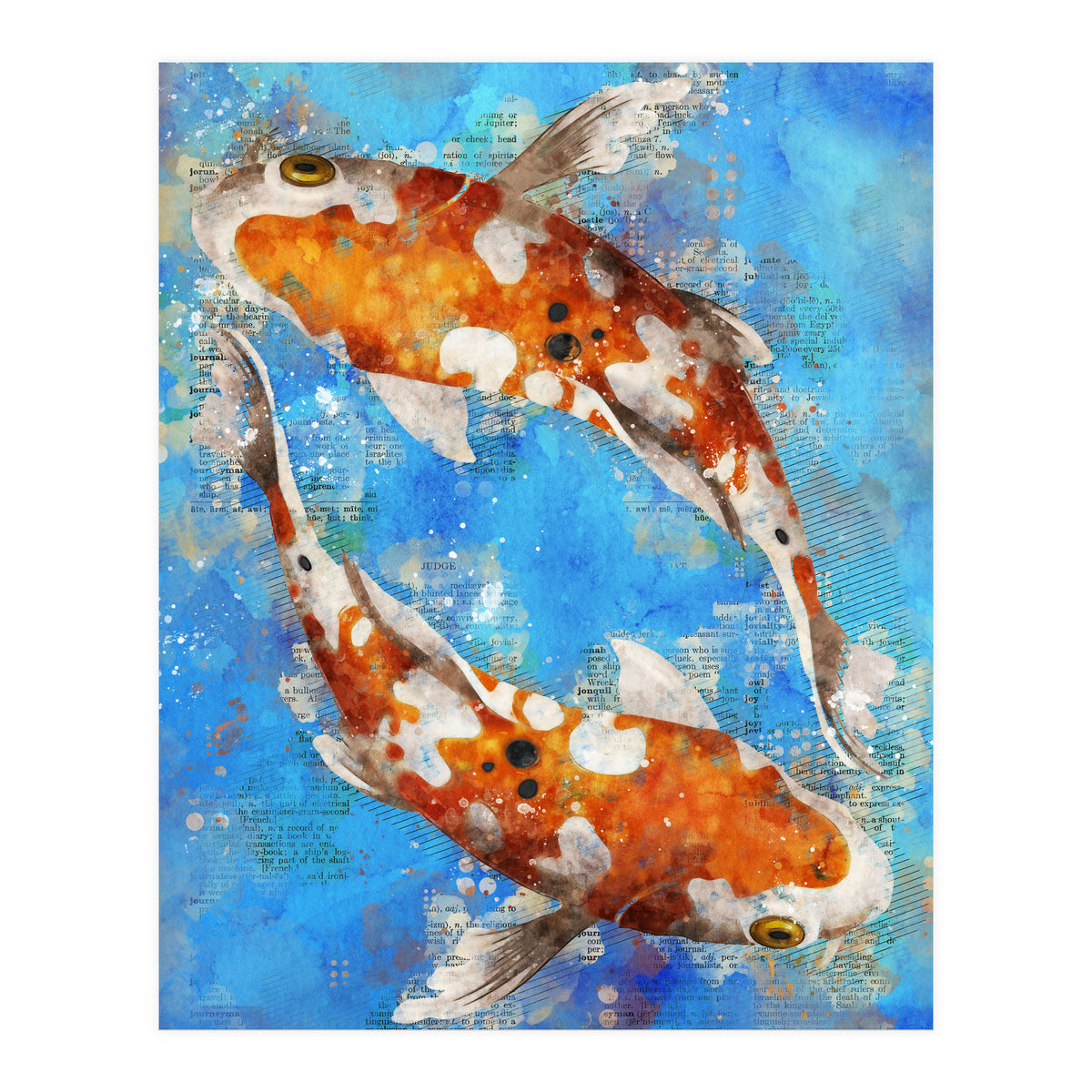 Koi Fishes (Print Only)