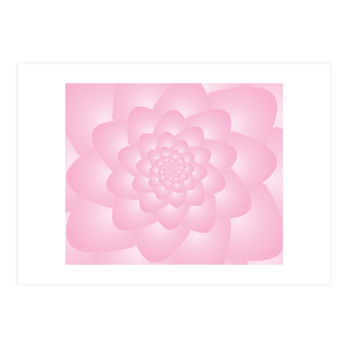 Pastel Colors Flower Pattern Set Red (Print Only)