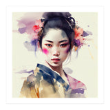 Watercolor Modern Geisha #6 (Print Only) thumbnail
