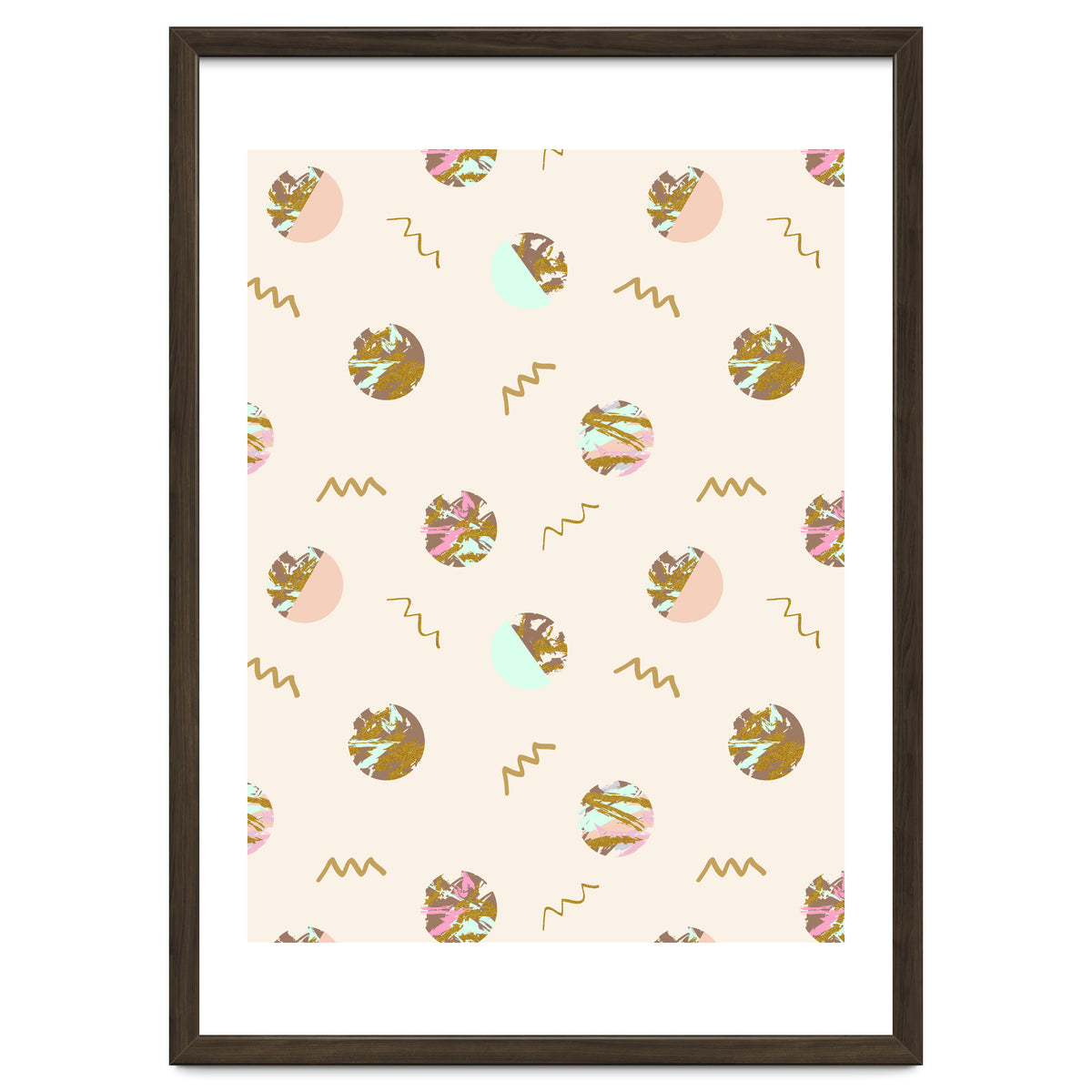 Abstract geometric vector painting