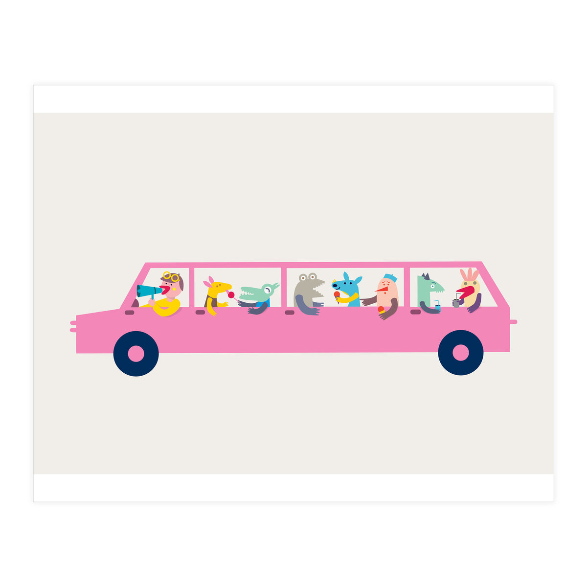 Pink Car (Print Only)