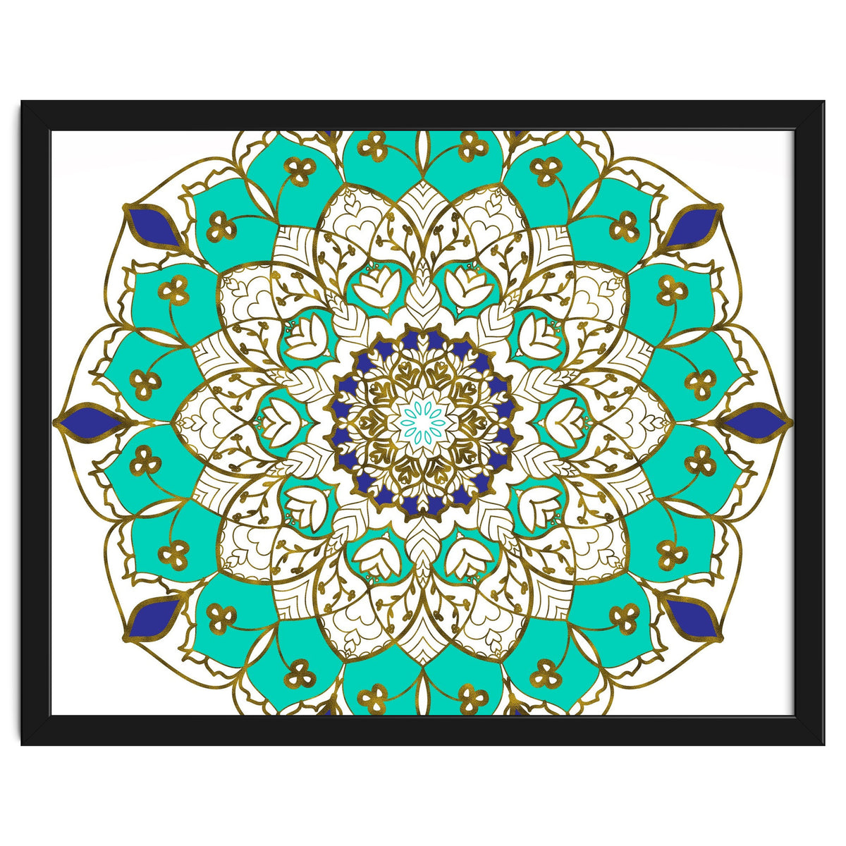 Blue and Gold Mandala