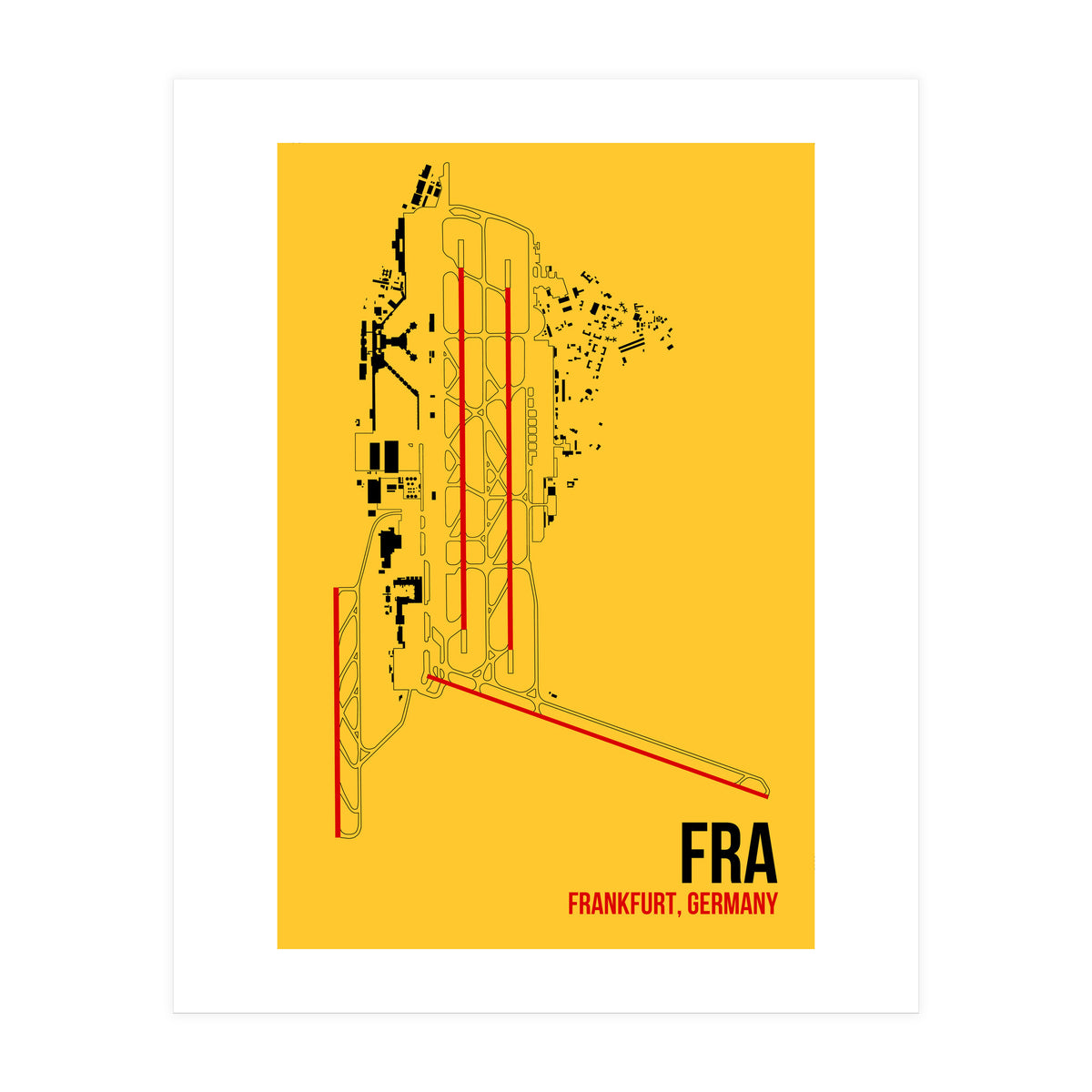 Frankfurt Airport Layout (Print Only)