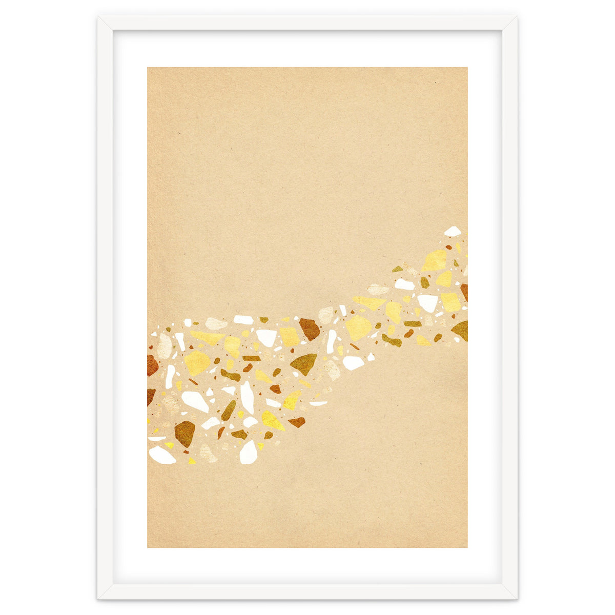 Abstract terrazzo pattern