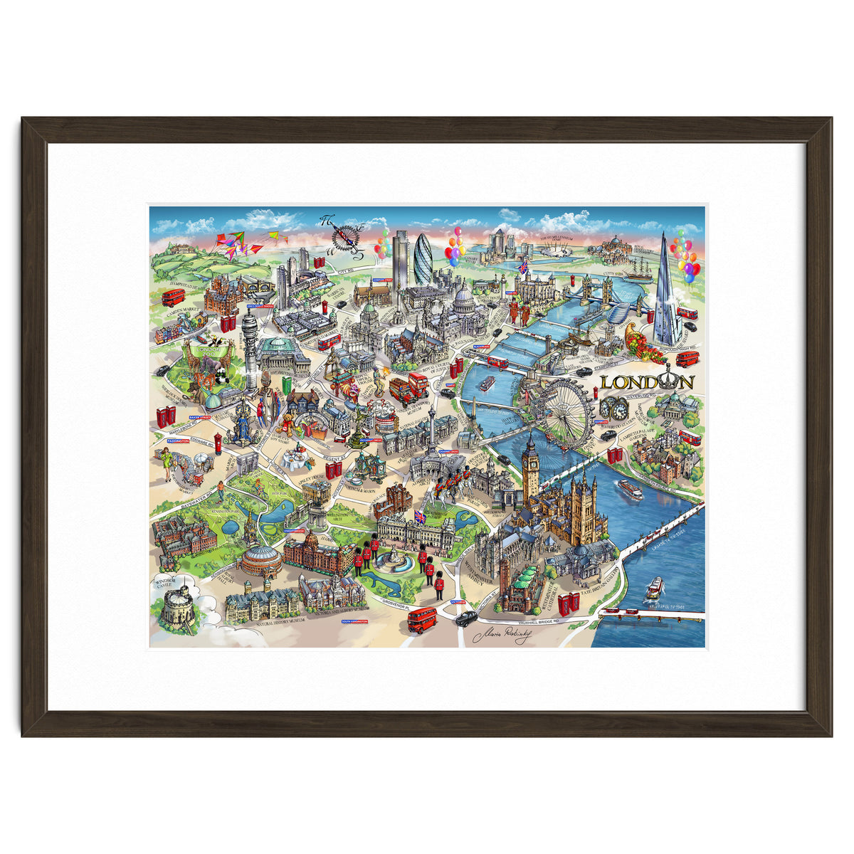 London Map Illustration