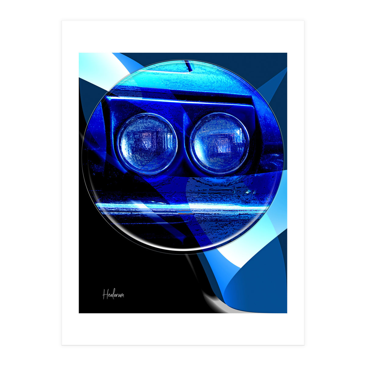 Emoji & Cars blue (Print Only)