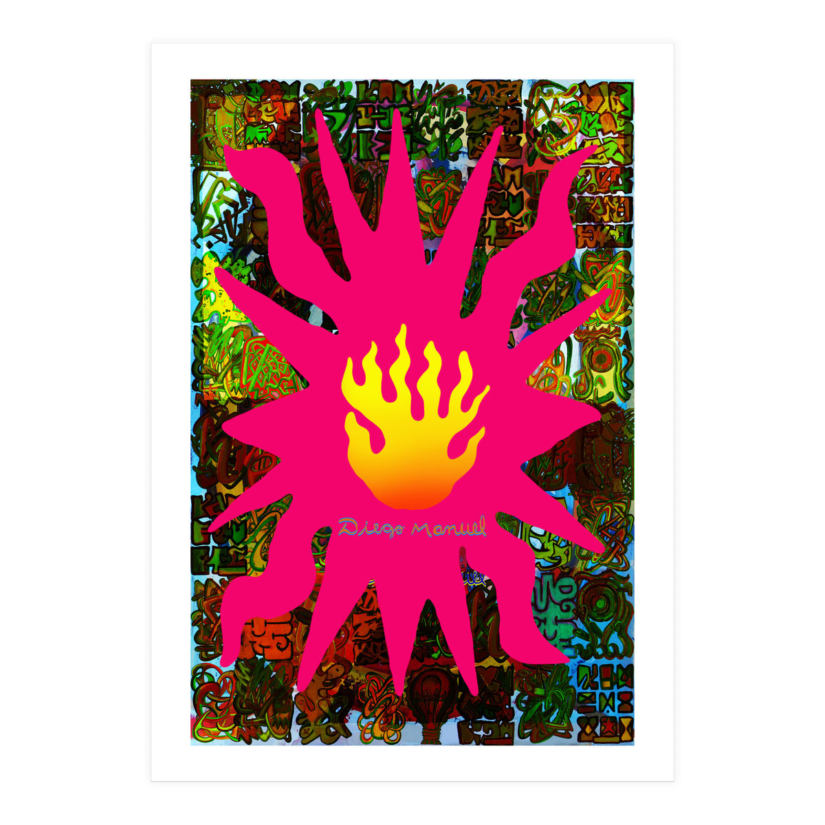 Fuego Y Graffiti 61 (Print Only)