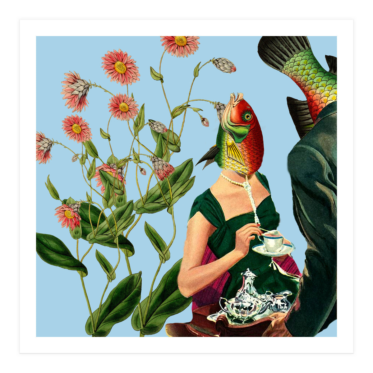 Fish Soul Mate Blue (Print Only)