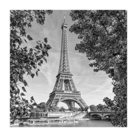 PARIS Eiffel Tower & River Seine | Monochrome (Print Only)