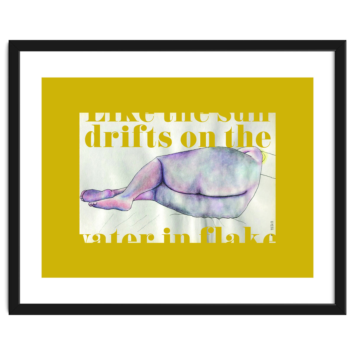 Like The Sun Drifts On The Water In Flakes