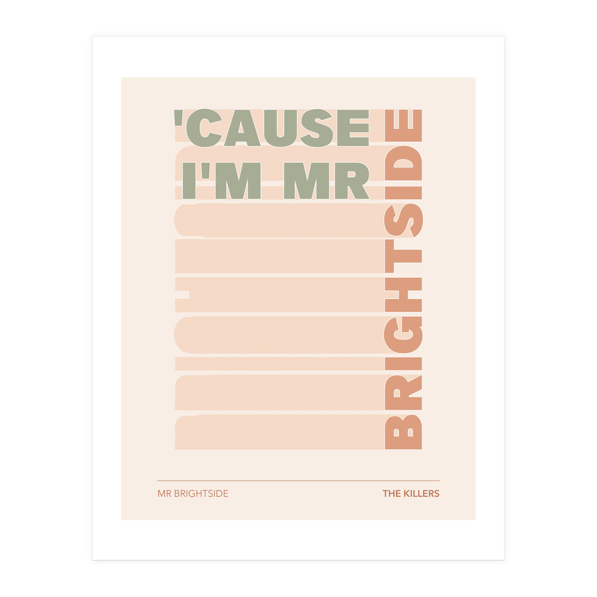 The Killers - Mr Brightside (Print Only)