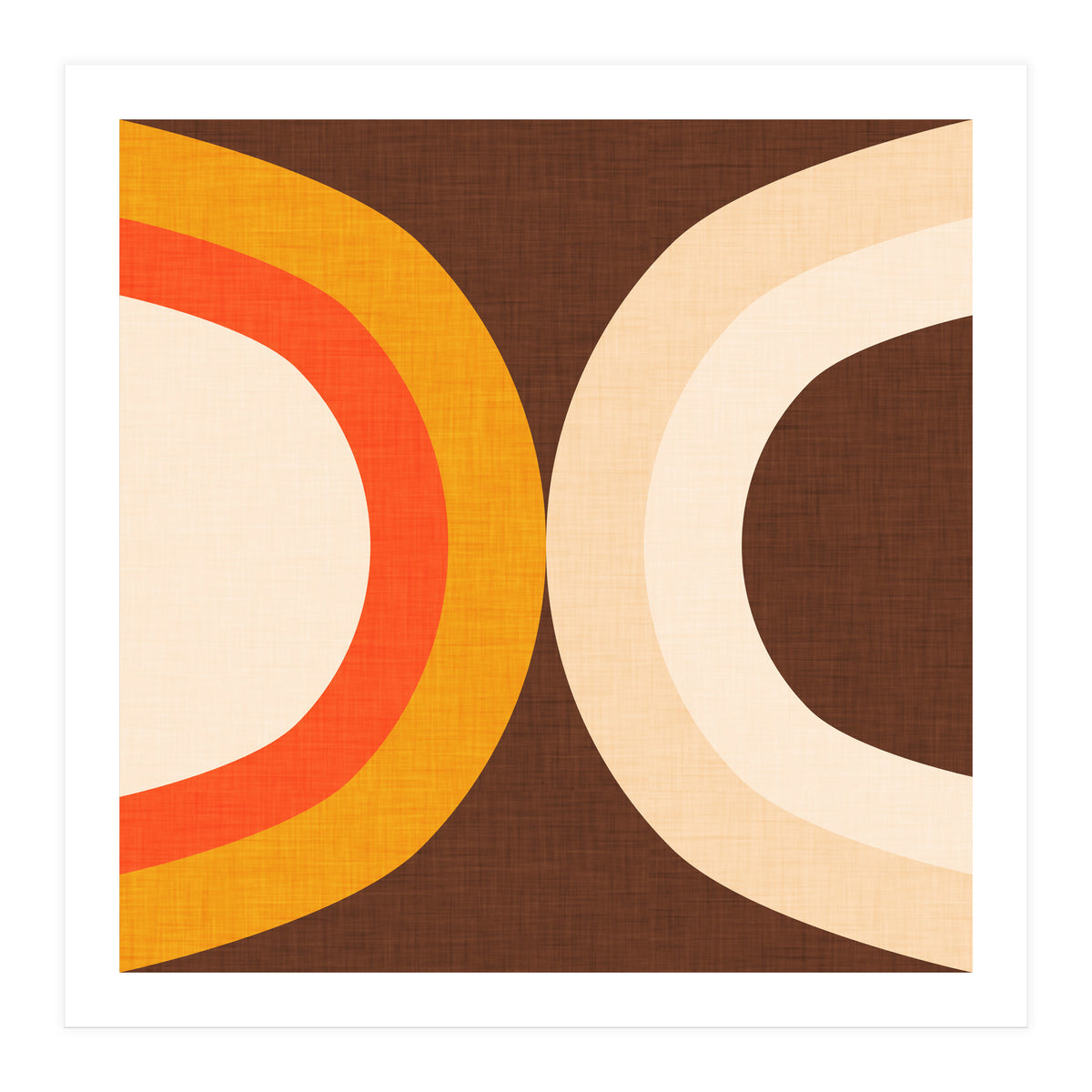 Classic Mid Mod Dot Brown  (Print Only)