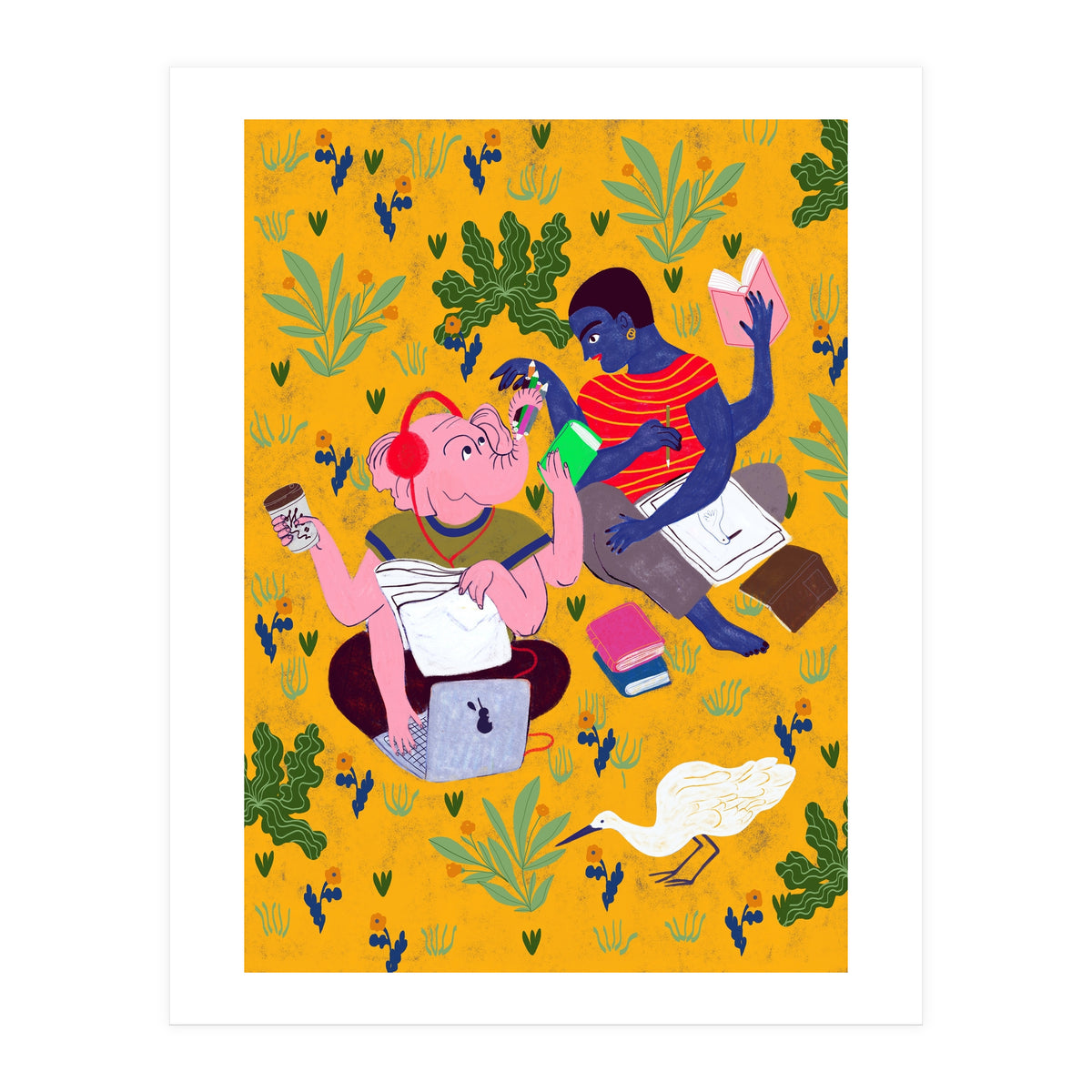 Sketching In The Park (Print Only)