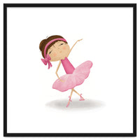 Adorable Plie Ballerina Nursery Print