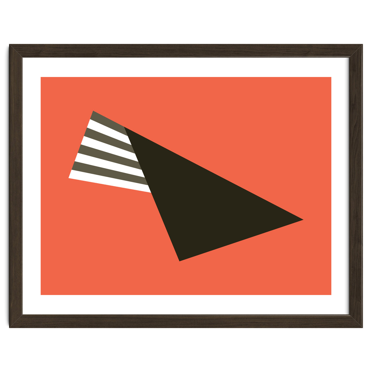 Geometric Shapes No. 75 - pink & stripes