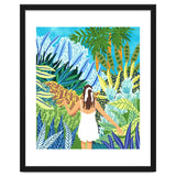 Lost in the Jungle of Feelings | Forest Tropical Botanical Nature Plants Illustration thumbnail