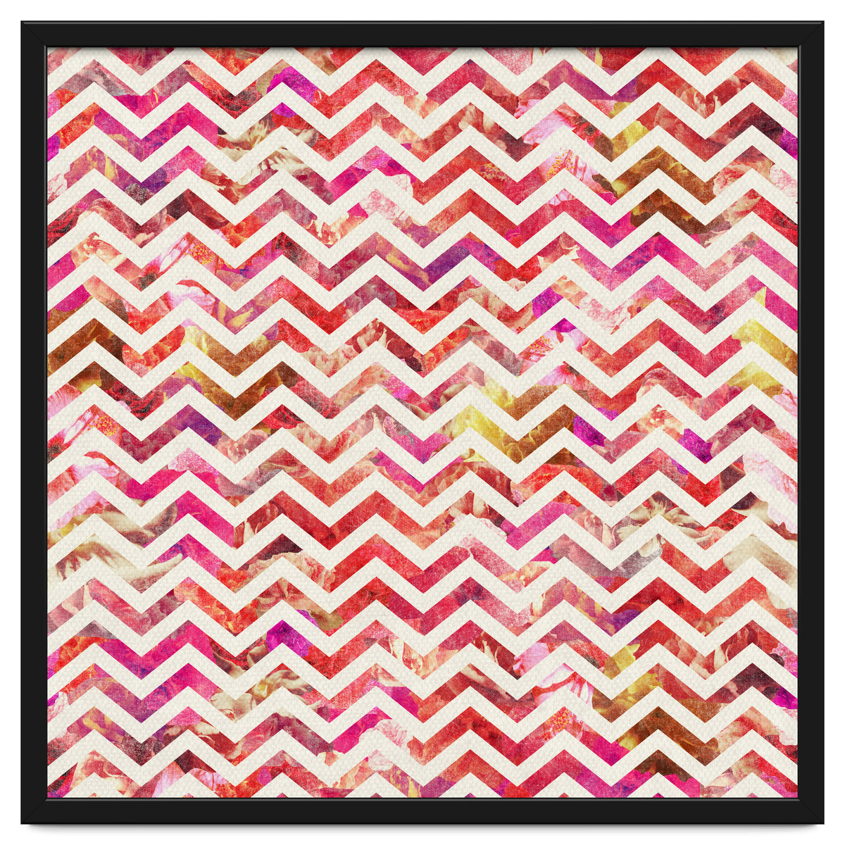 Floral Chevron