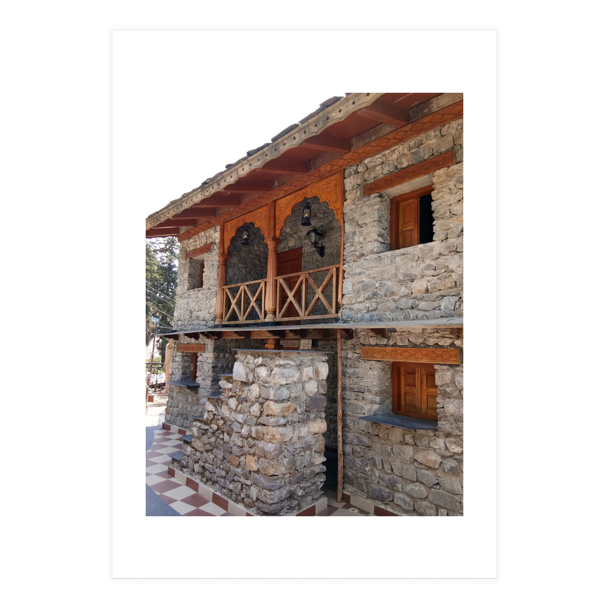 Architecture - Exposed Stone House (Print Only)