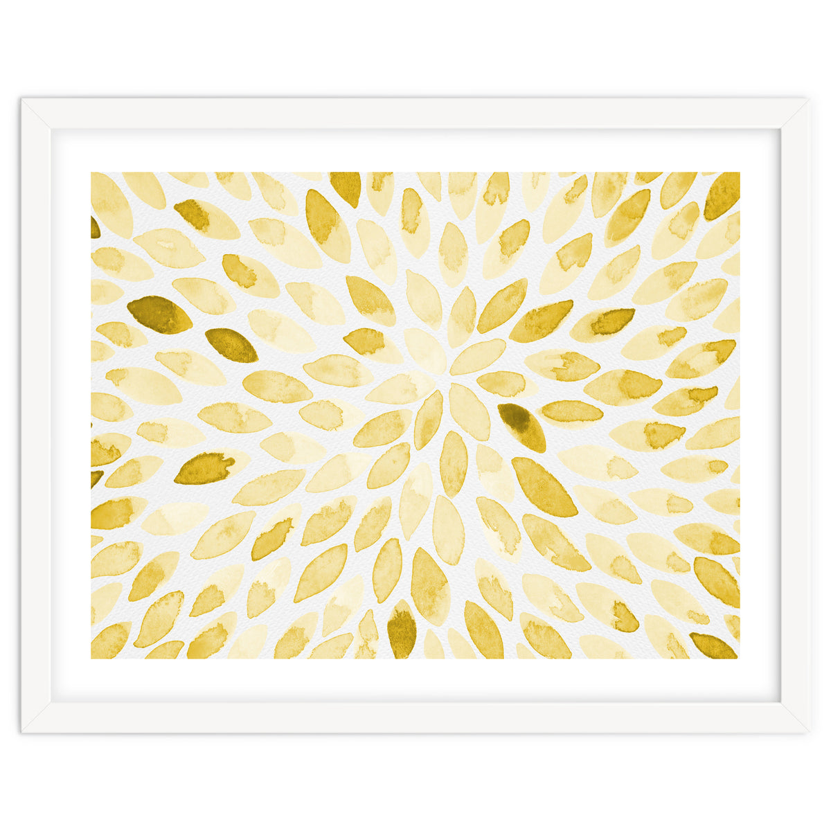 Watercolor Burst Yellow