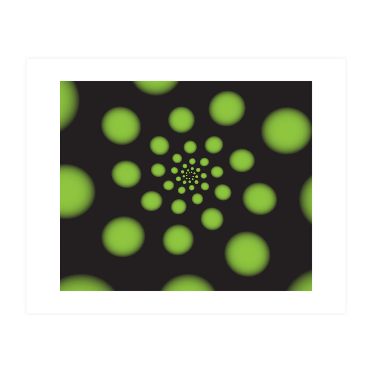 Green Spiral Dots (Print Only)