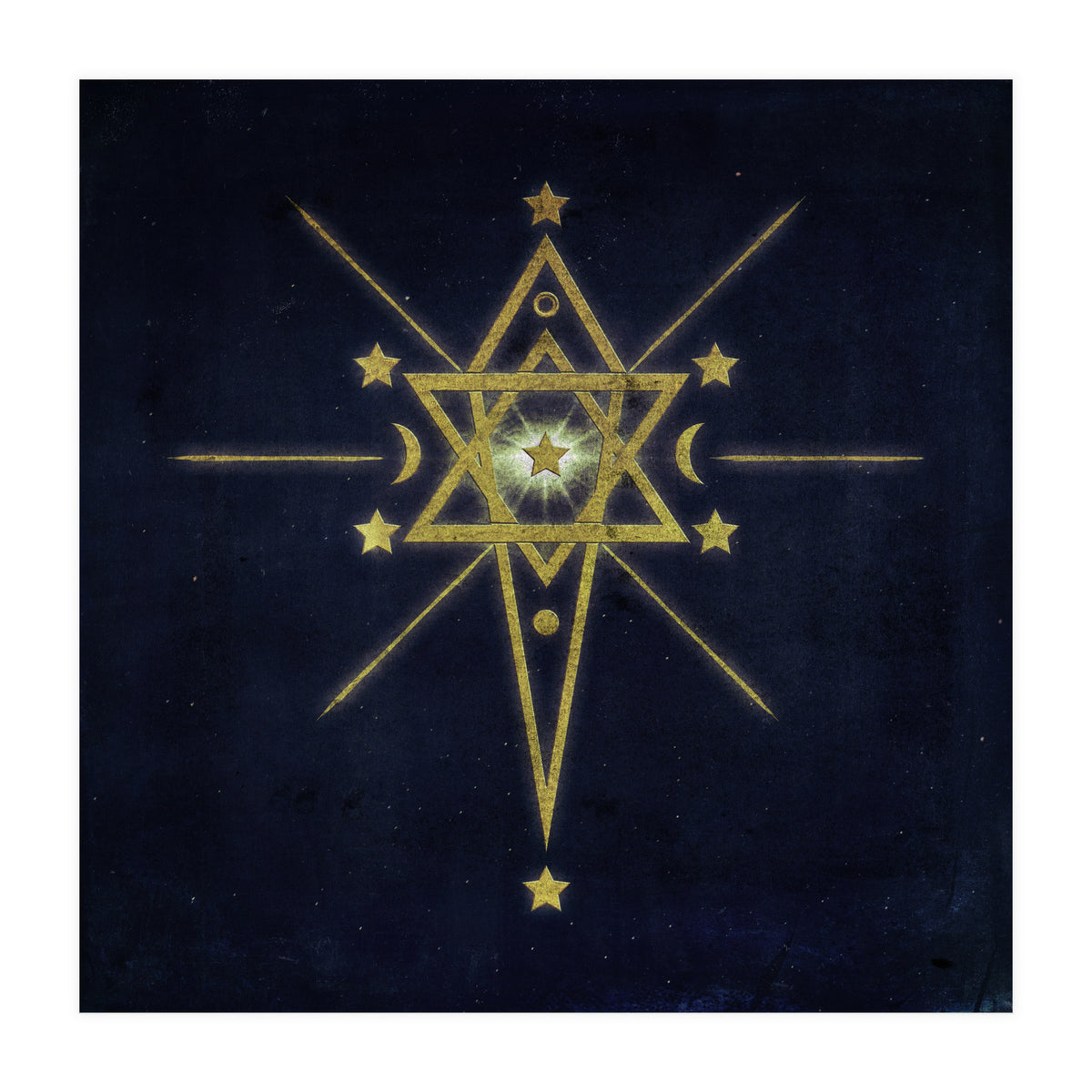 Pentagram moon  (Print Only)