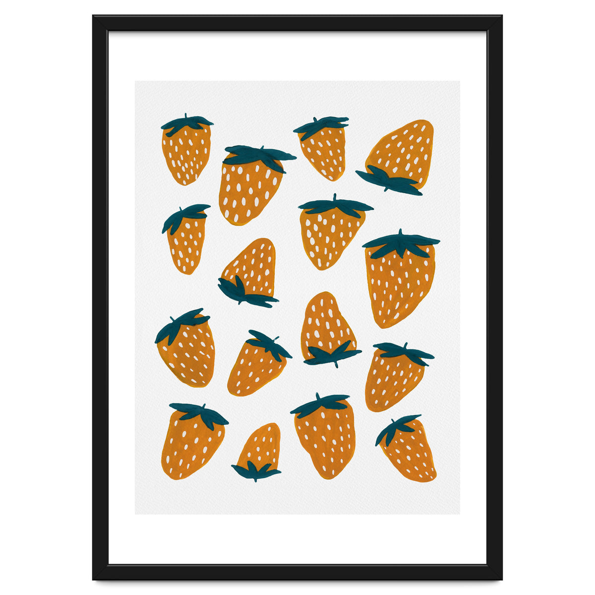 Summer strawberries red