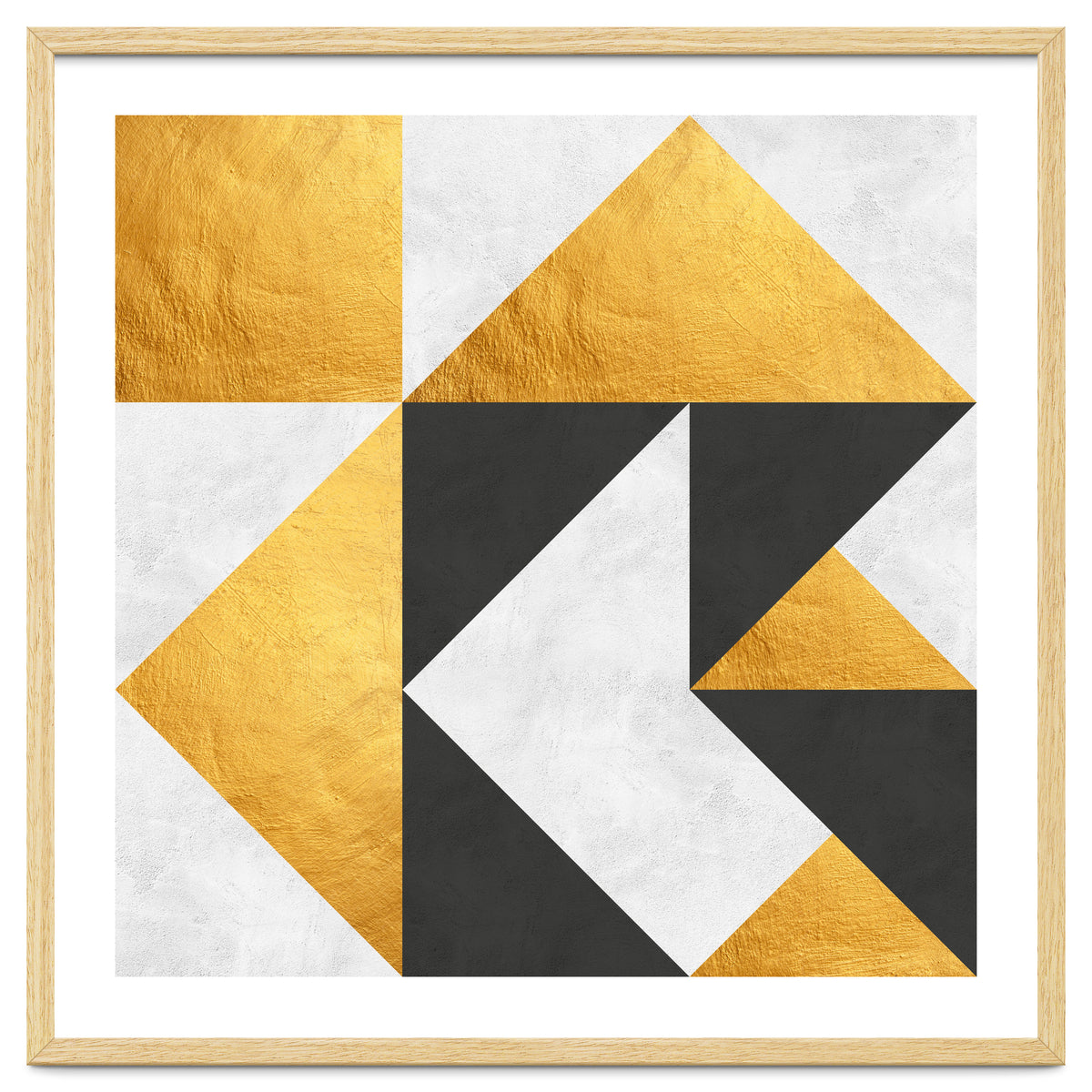 Gray and Gold Composition II